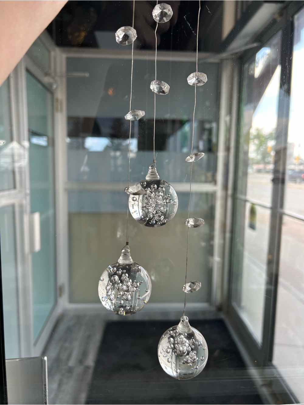 24 Crystal Bubble Hanging strings glass balls chandelier replacement parts